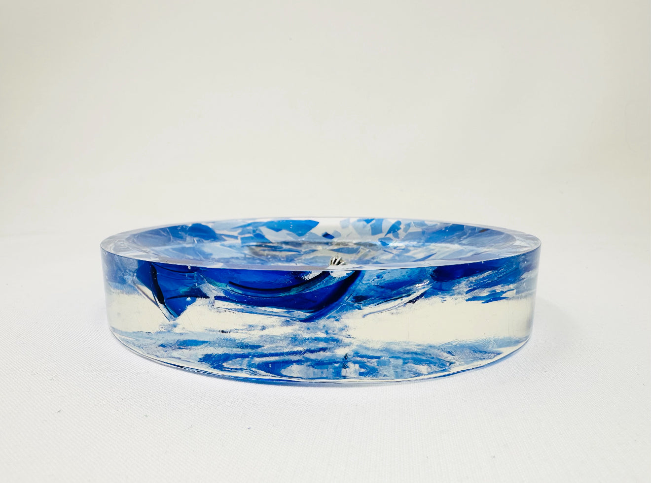 Chuppah Glass Ring Dish Kit — Includes Hand-Blown Wedding Glass and Personalized Resin Ring Dish