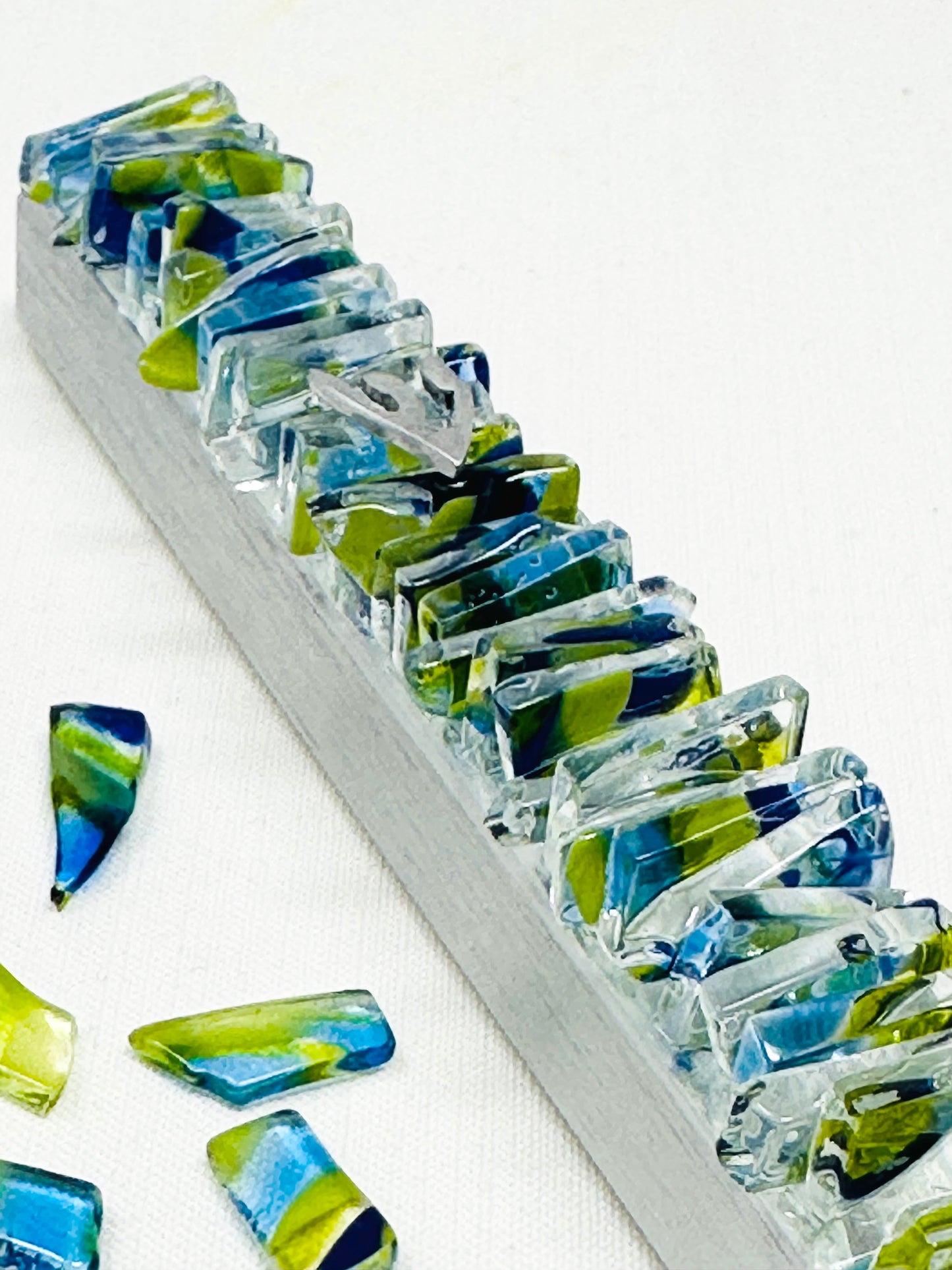 Custom Ridged Wedding Mezuzah Kit (Vertical Design – Includes Your Choice of Chuppah Glass)