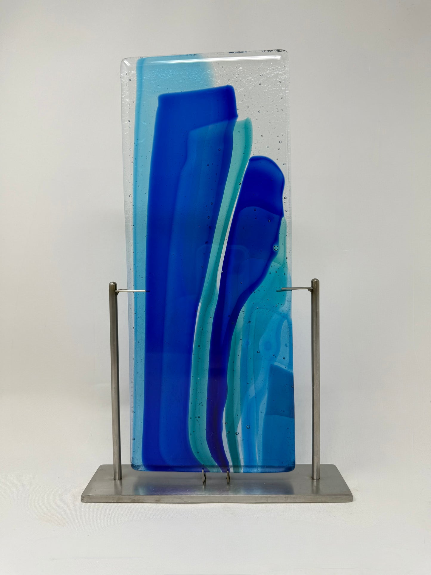 Blue Essence - Glass Sculpture, Contemporary Art