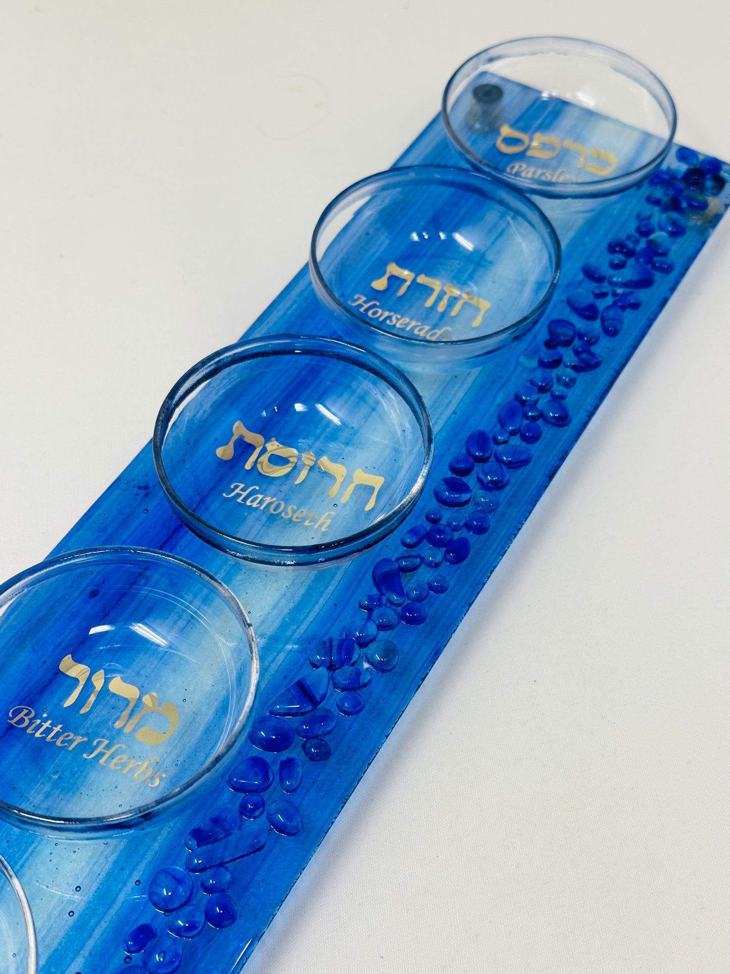 Seder Plate for Passover - Azul