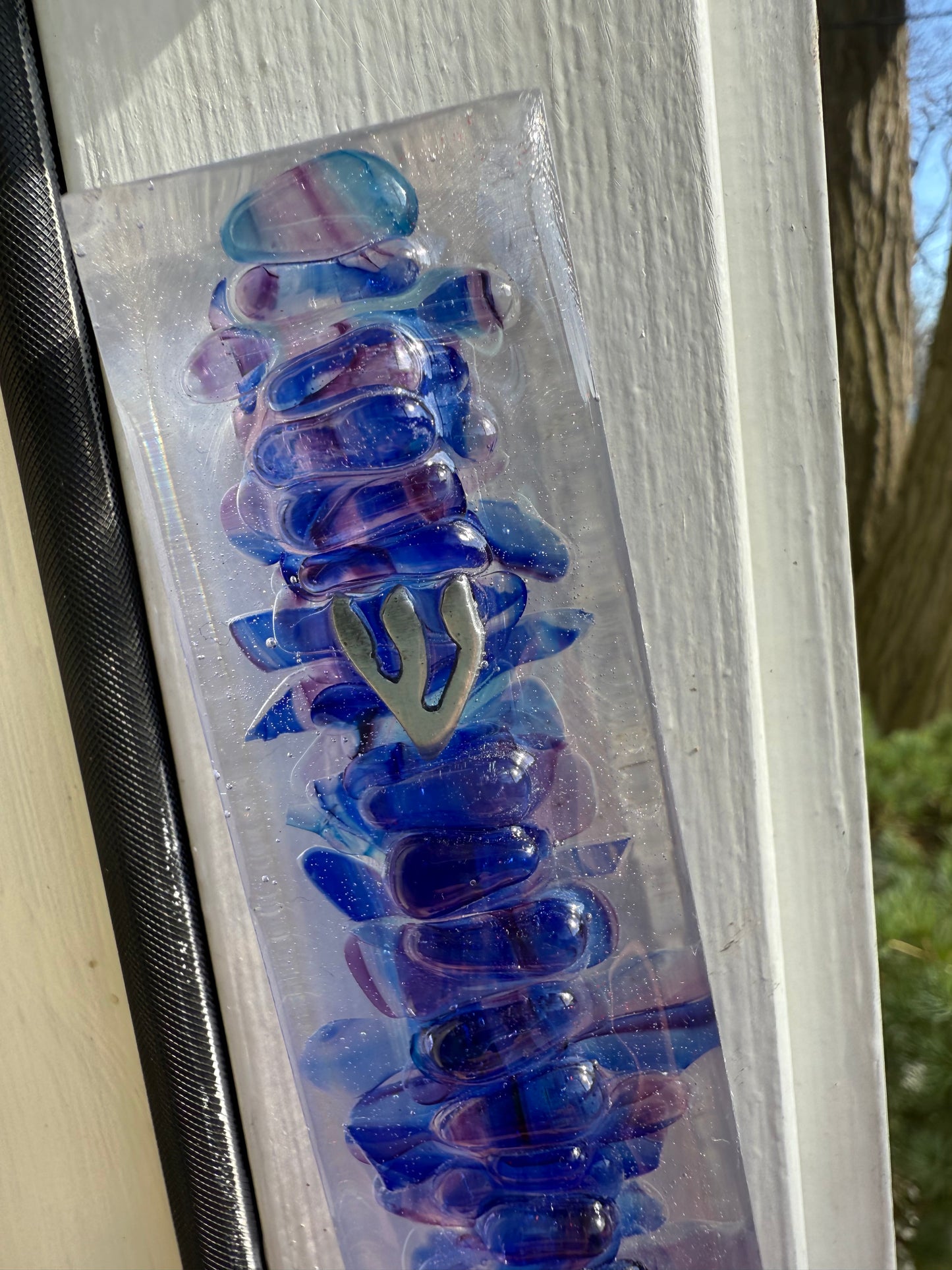 Wedding Breaking Glass Mezuzah Kit — Resin Pebble Design