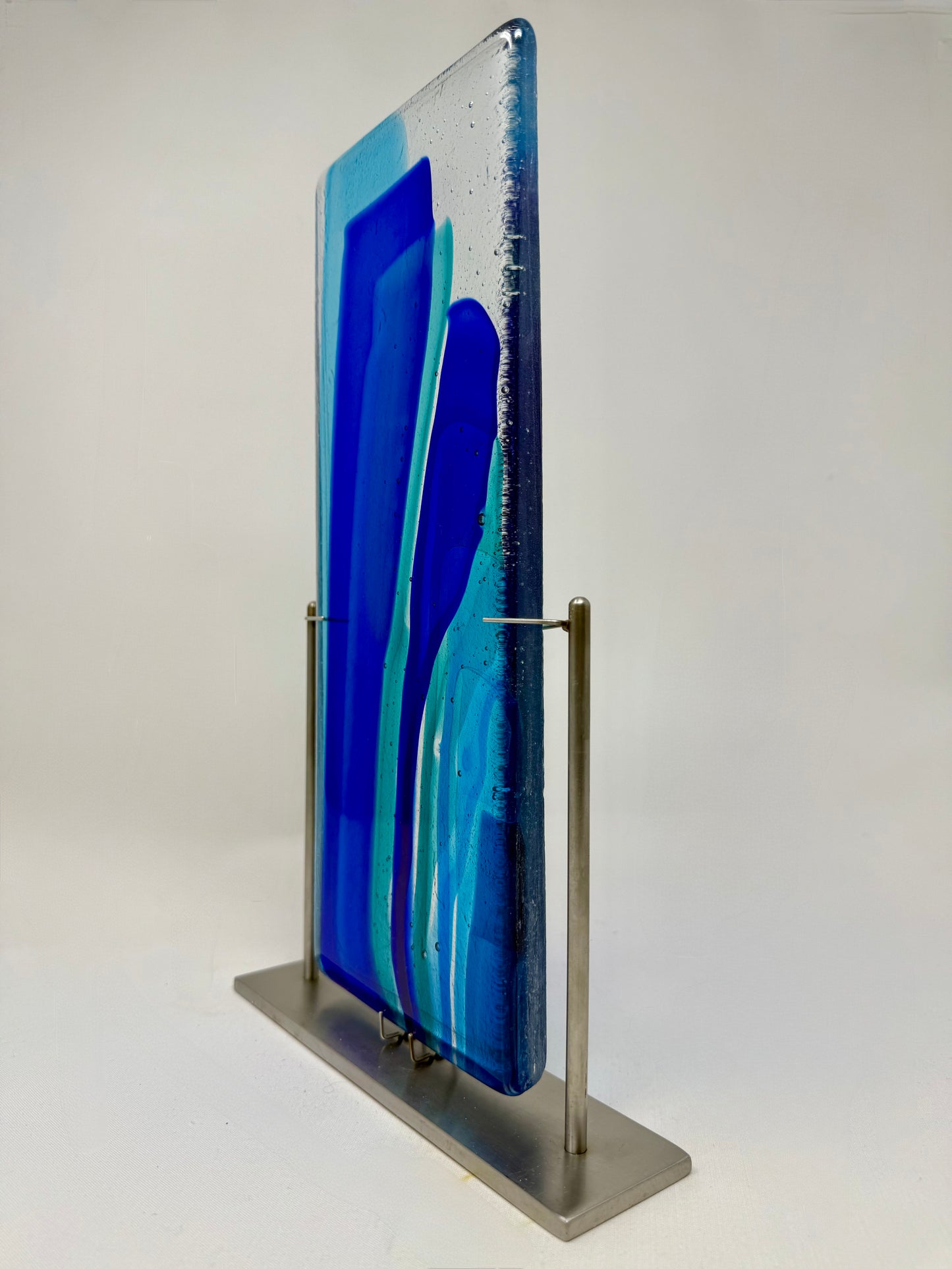 Blue Essence - Glass Sculpture, Contemporary Art