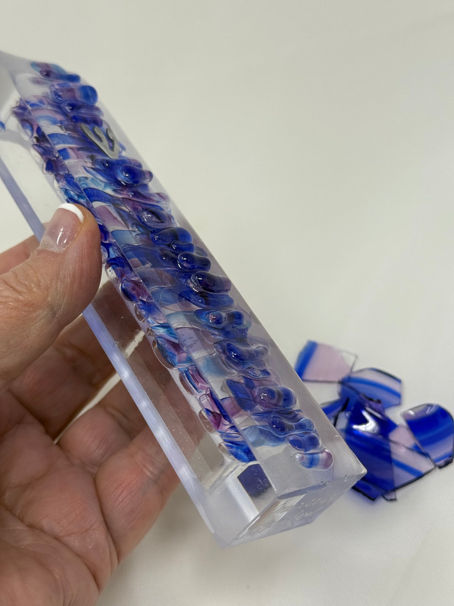 Wedding Breaking Glass Mezuzah Kit — Resin Pebble Design