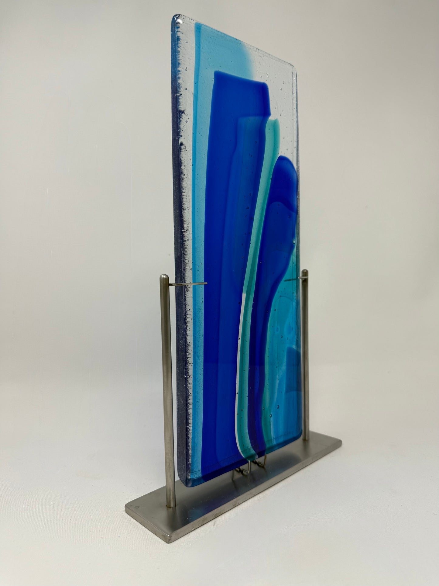 Blue Essence - Glass Sculpture, Contemporary Art
