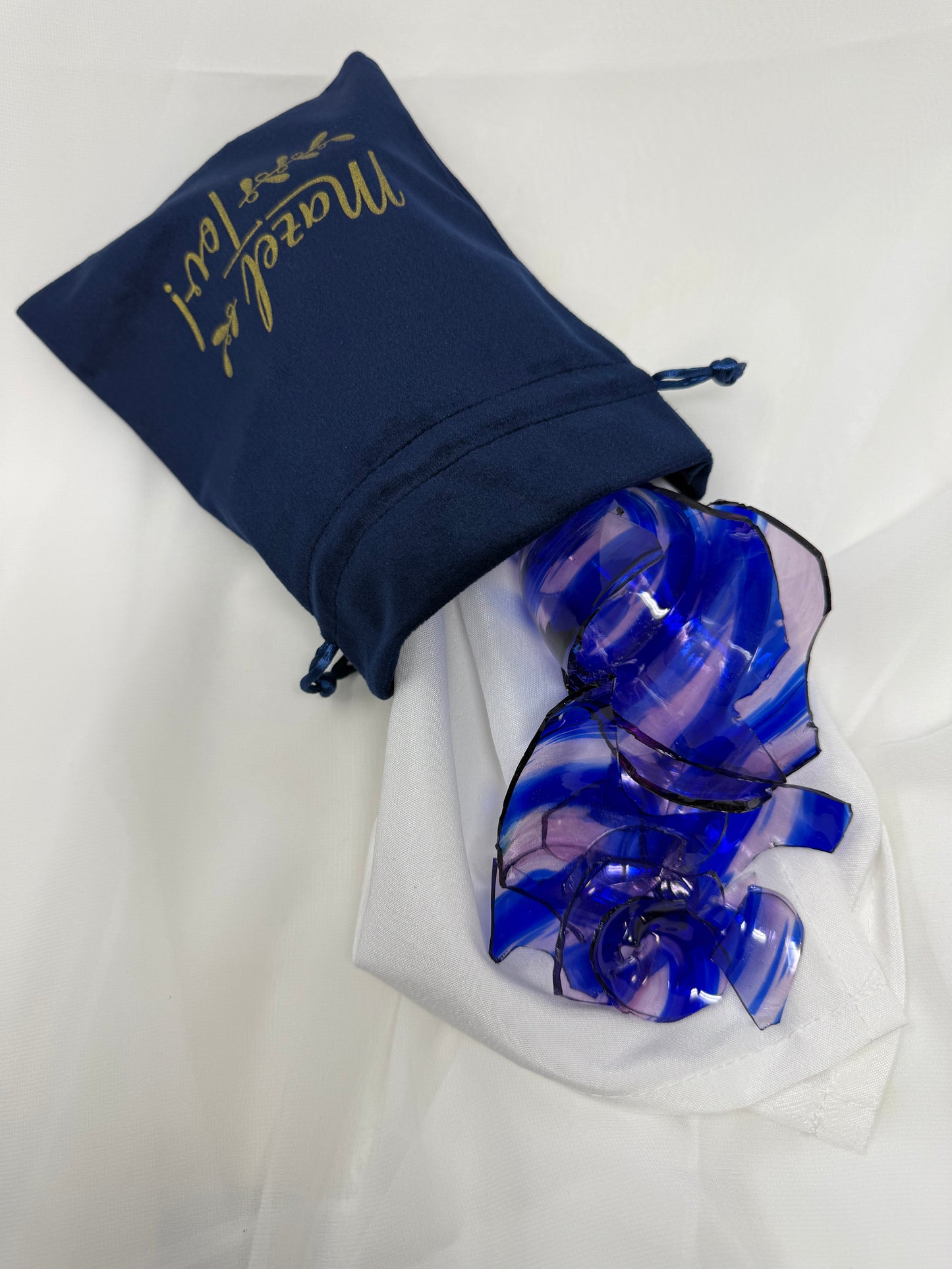 Wedding Breaking Glass Mezuzah Kit — Resin Pebble Design