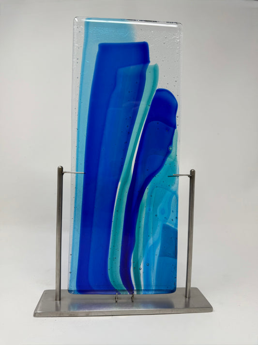 Blue Essence - Glass Sculpture, Contemporary Art