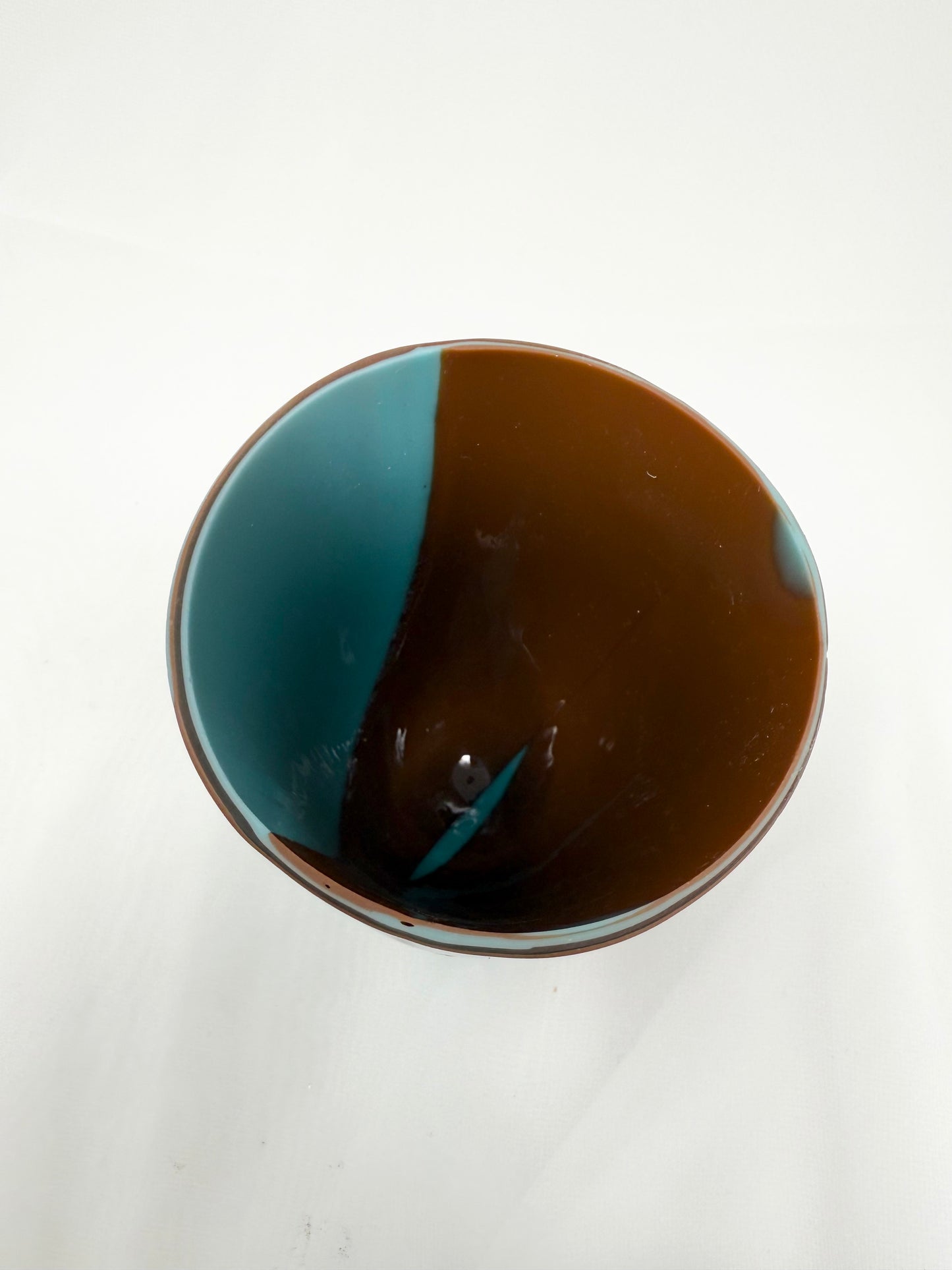 Glass Vessel II- Turquoise and Brown