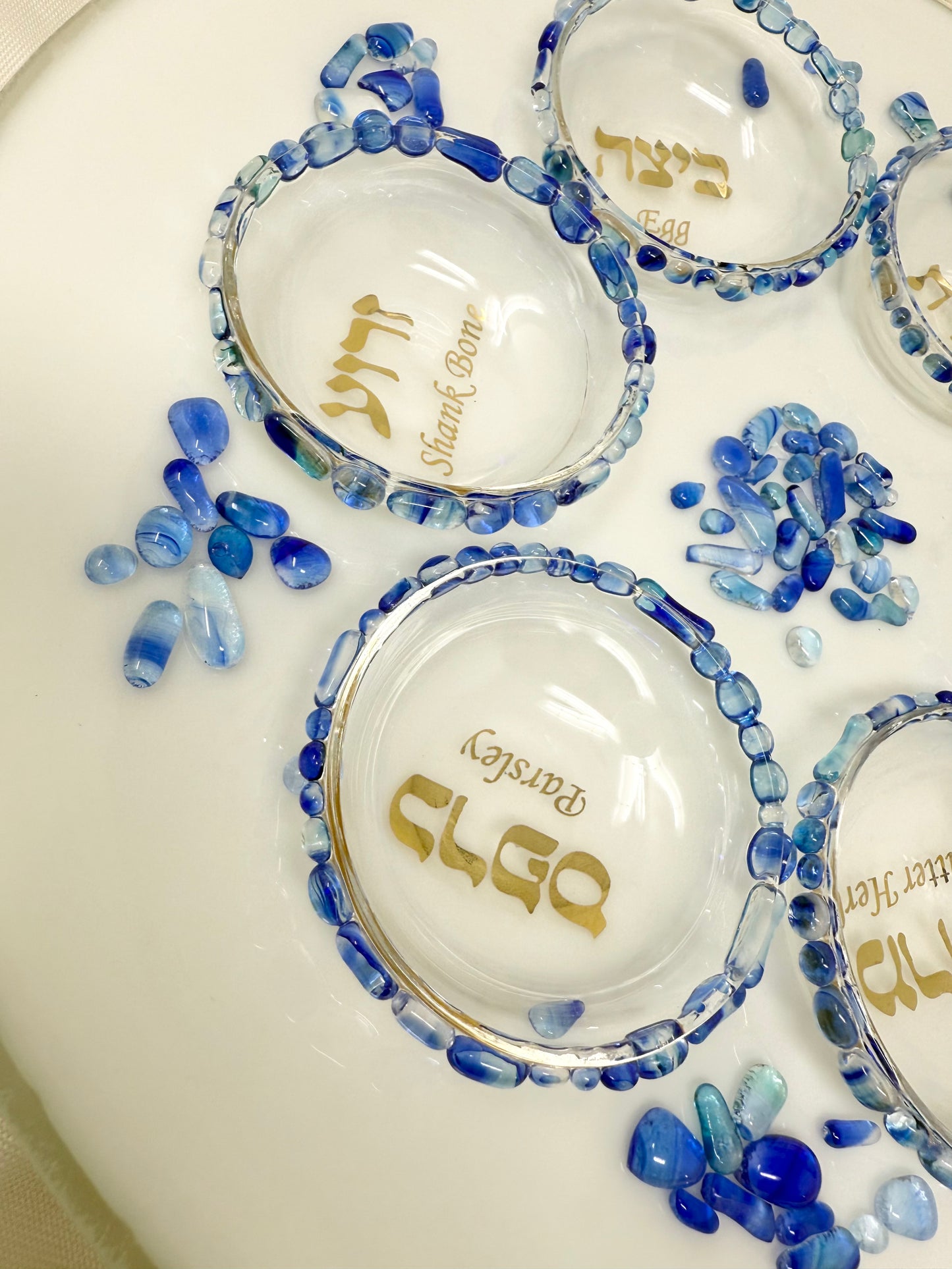 Personalized Seder Plate – Made with Your Chuppah Glass Shards