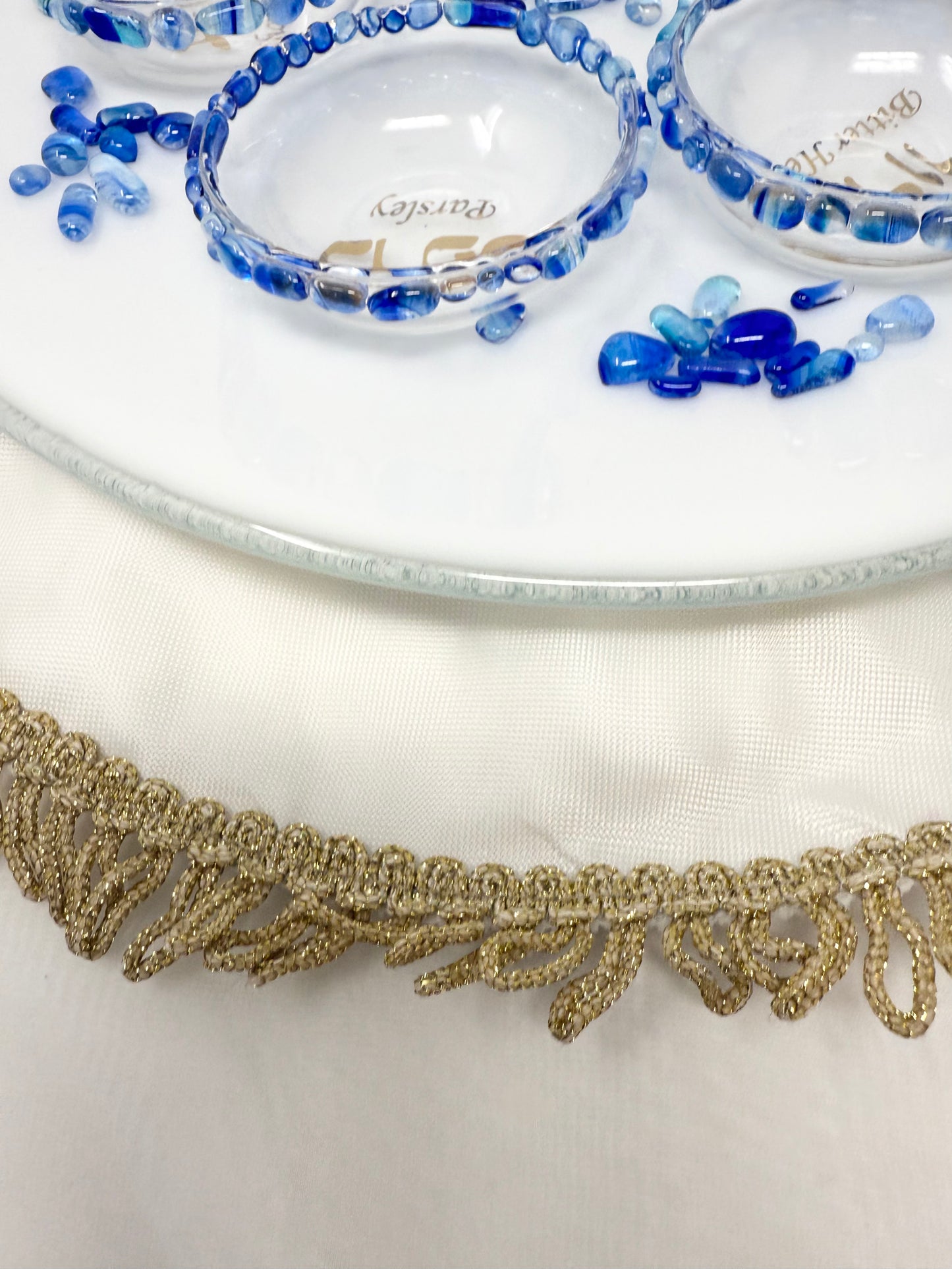 Personalized Seder Plate – Made with Your Chuppah Glass Shards