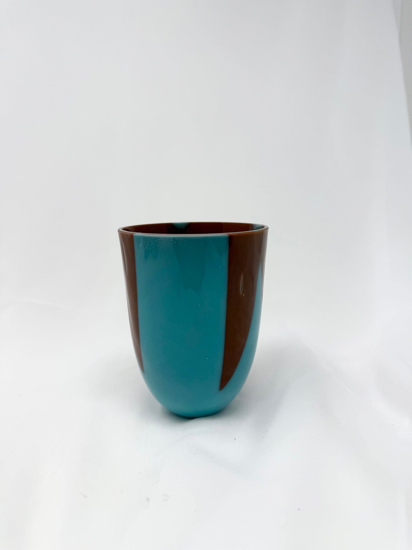 Glass Vessel II- Turquoise and Brown