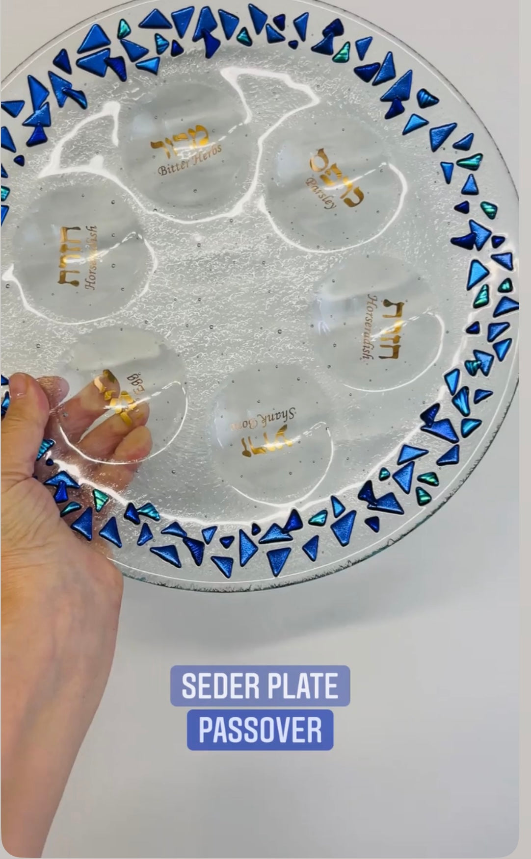 Dichroic Seder Plate