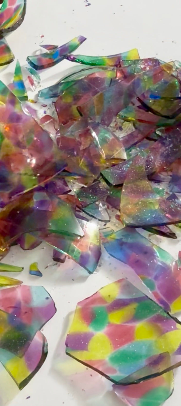 Personalized Glass Resin Bowl made with Your Chuppah Glass Shards