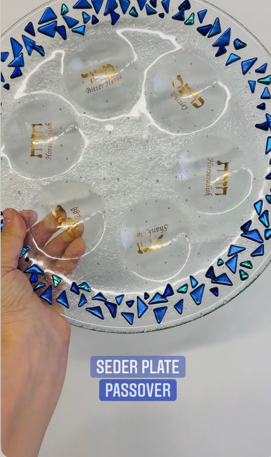 Dichroic Seder Plate