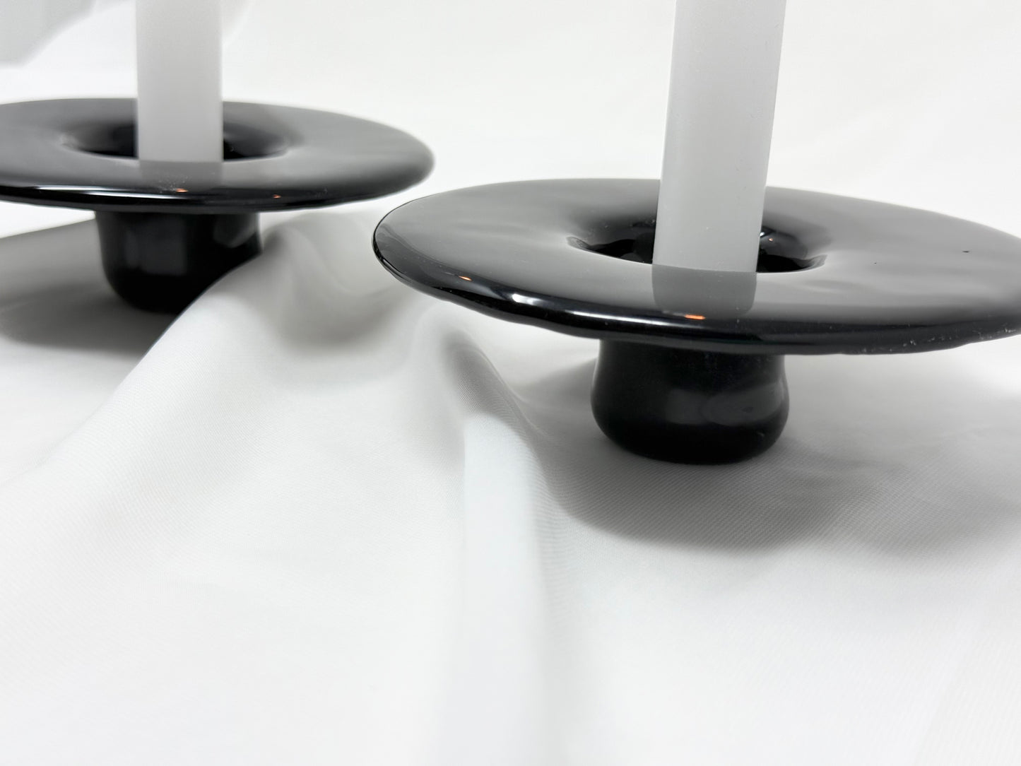 Handmade Shabbat Candle Holder Set - Custom Colors Available