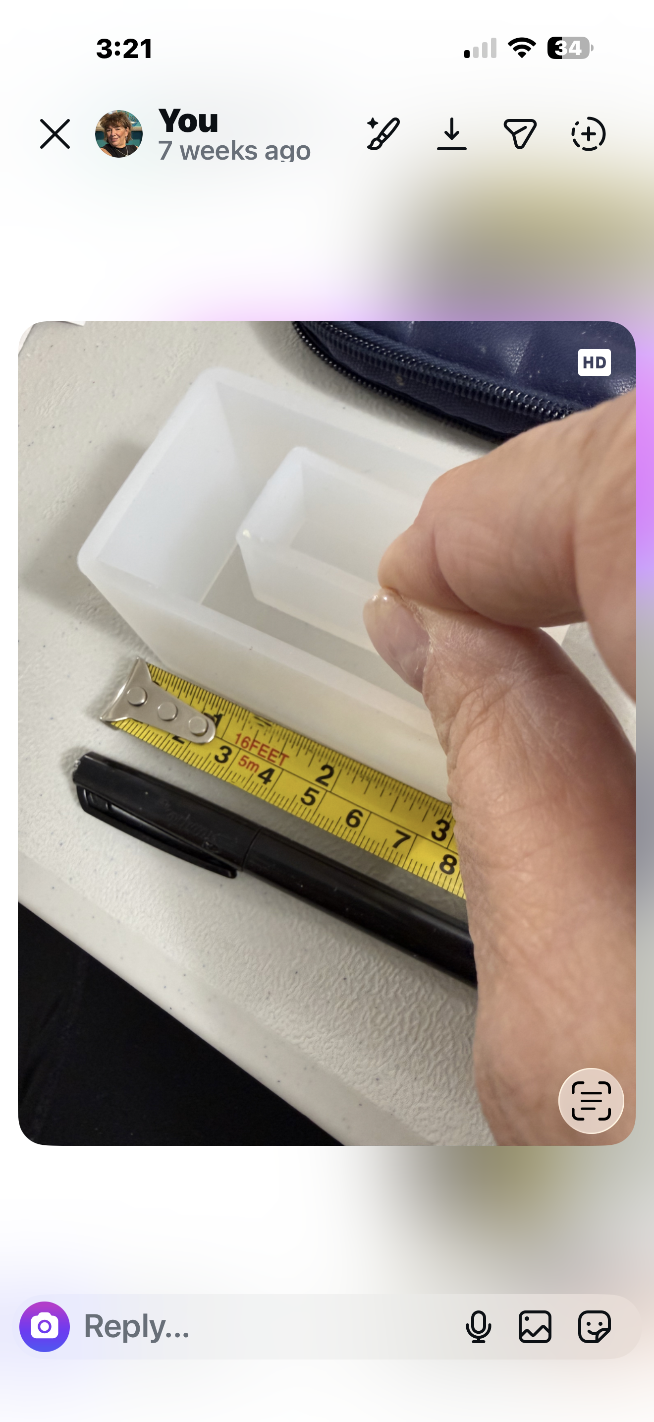 Resin block for Elana Carr - Made with her bullit