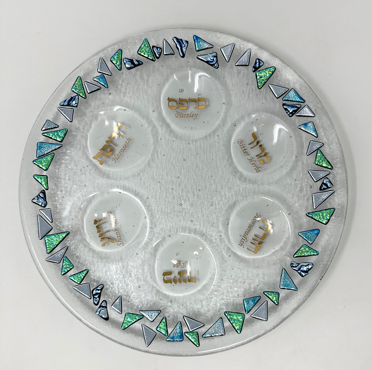 Dichroic Seder Plate