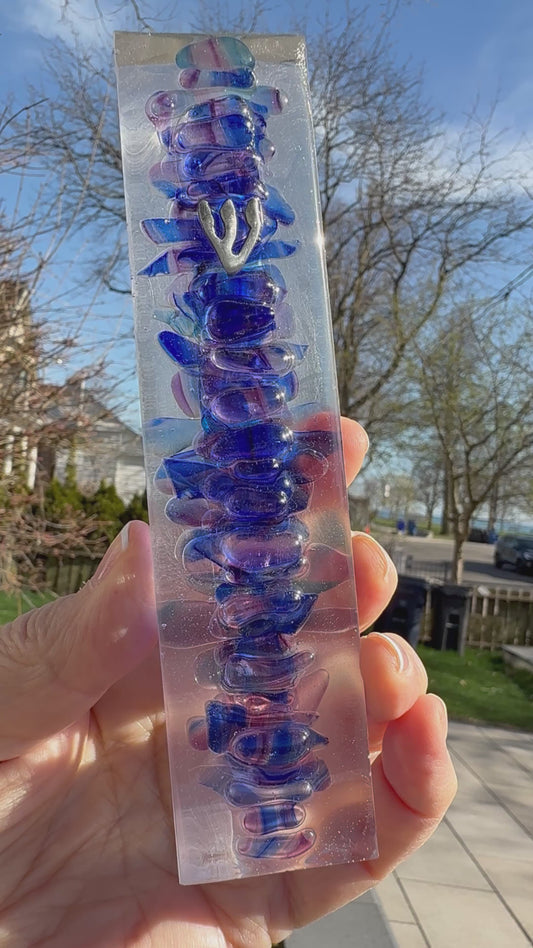 Wedding Breaking Glass Mezuzah Kit — Resin Pebble Design