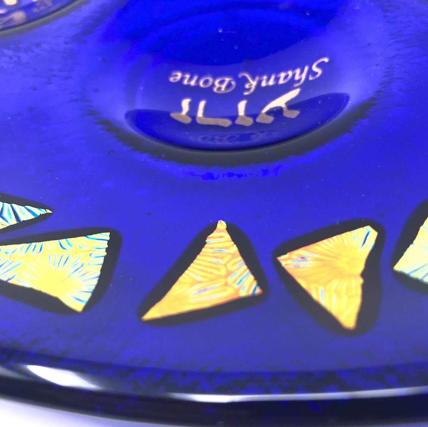 Cobalt Blue Seder Plate