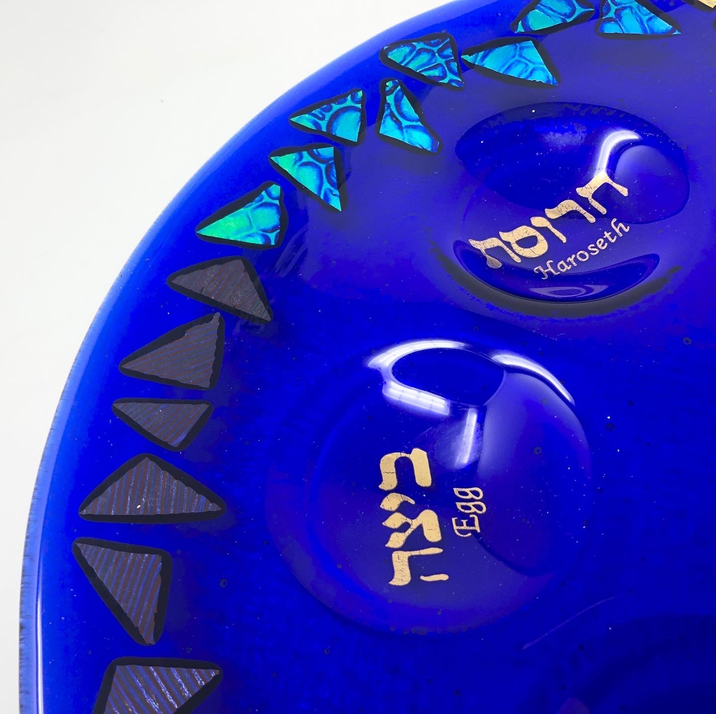 Cobalt Blue Seder Plate