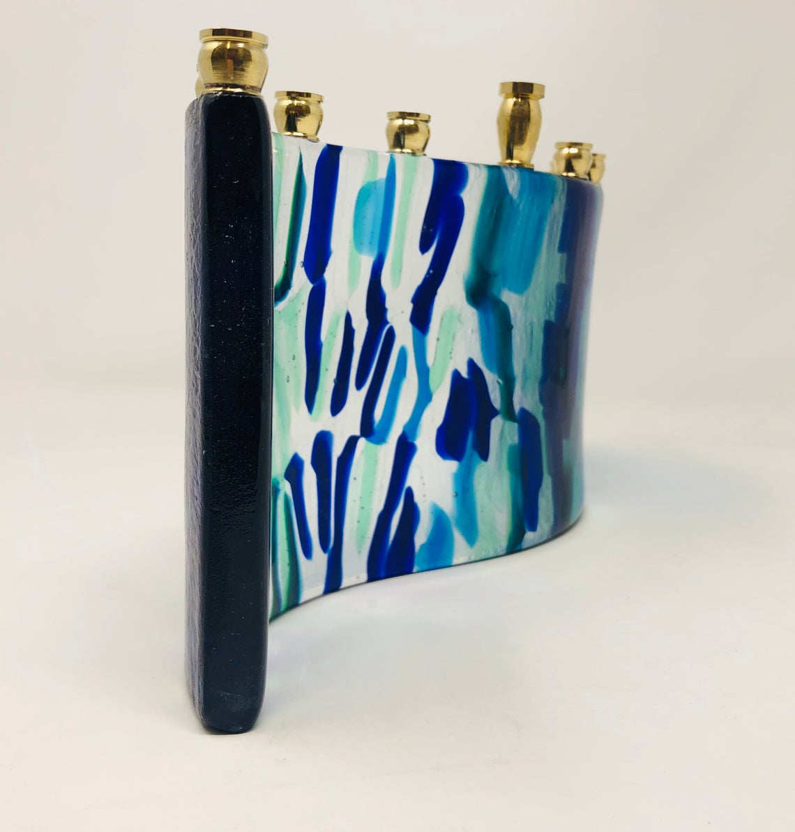 Glacier Blue Menorah - custom work