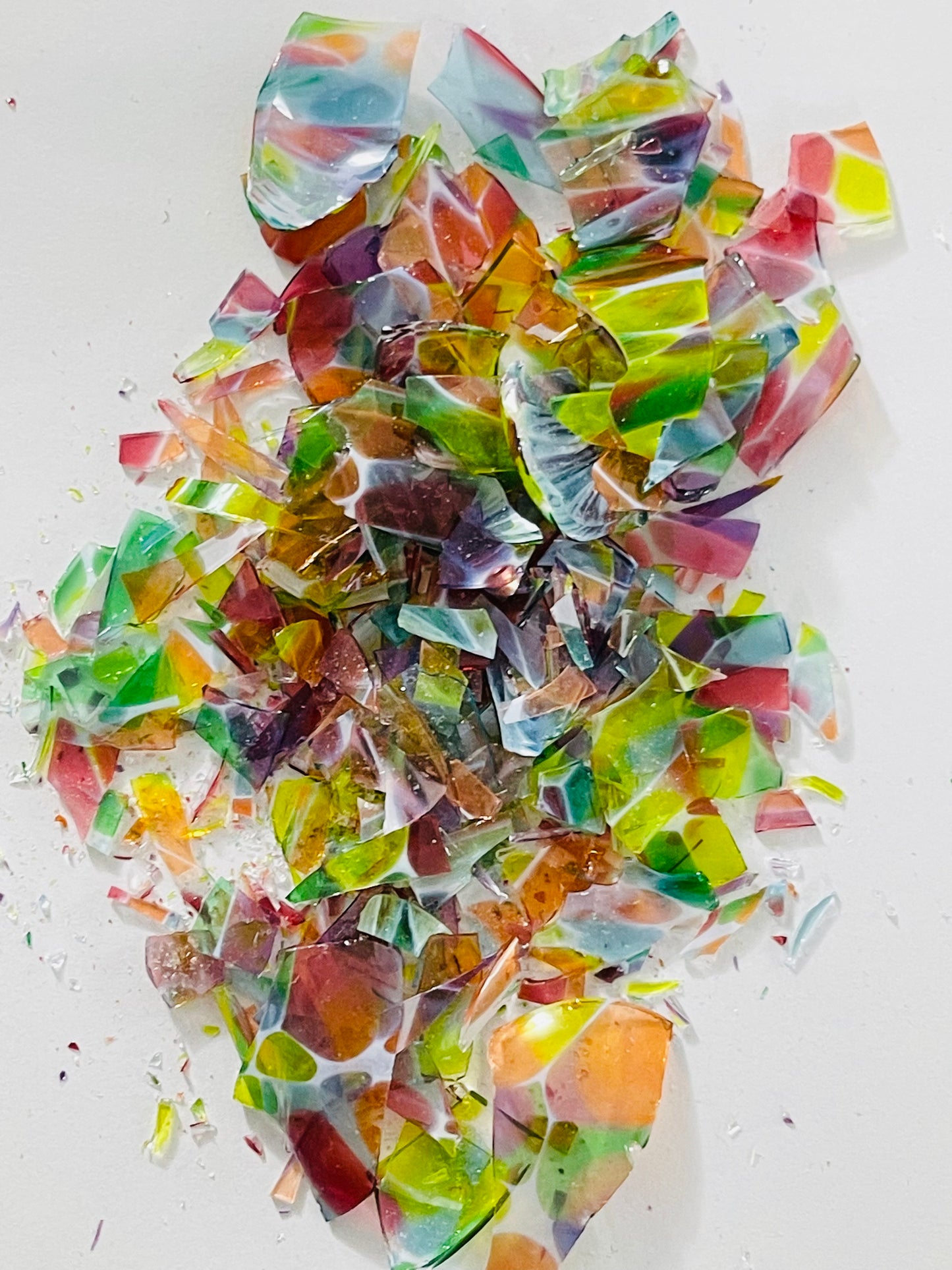 Chuppah glass shards to create a wedding mezuzah keepsake