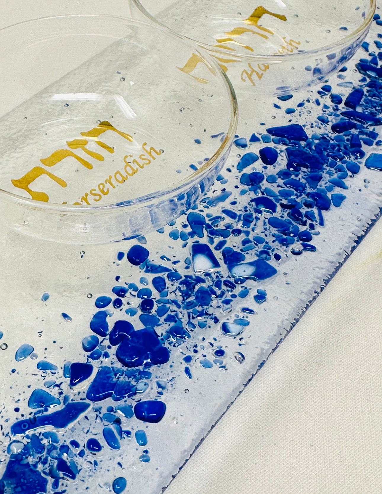Seder Plate - Kit - Includes Chuppah Glass for your Jewish Wedding