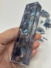 Load image into Gallery viewer, Resin Wedding Mezuzah - (Made with Your Chuppah Glass shards)
