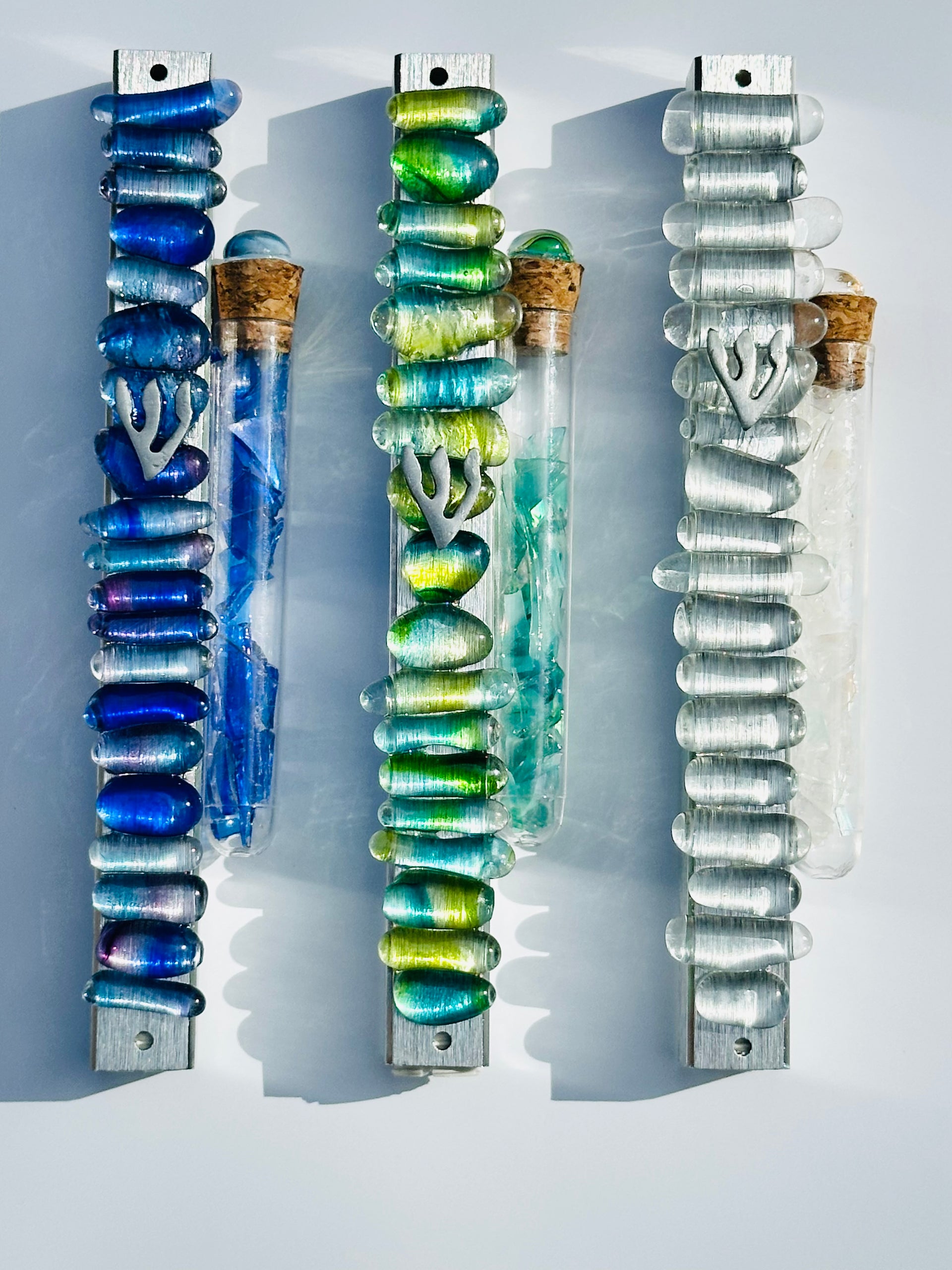 Your Chuppah Glass, Forever. Custom Mezuzah Cover + Shard Tube Keepsake