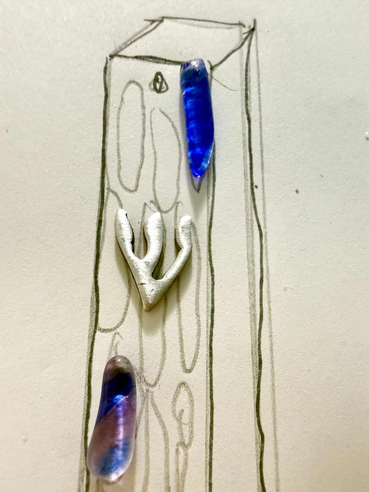 Personalized Upright Wedding Mezuzah Design
(Made with Your Chuppah Glass shards)