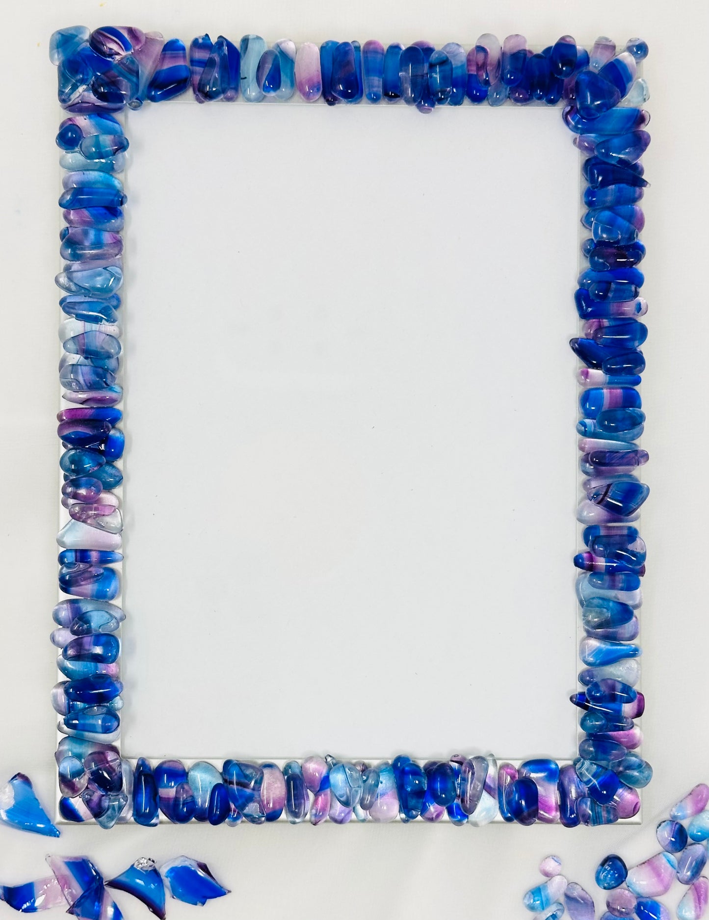 Personalized Picture Frame Made with Your Chuppah Glass Shards