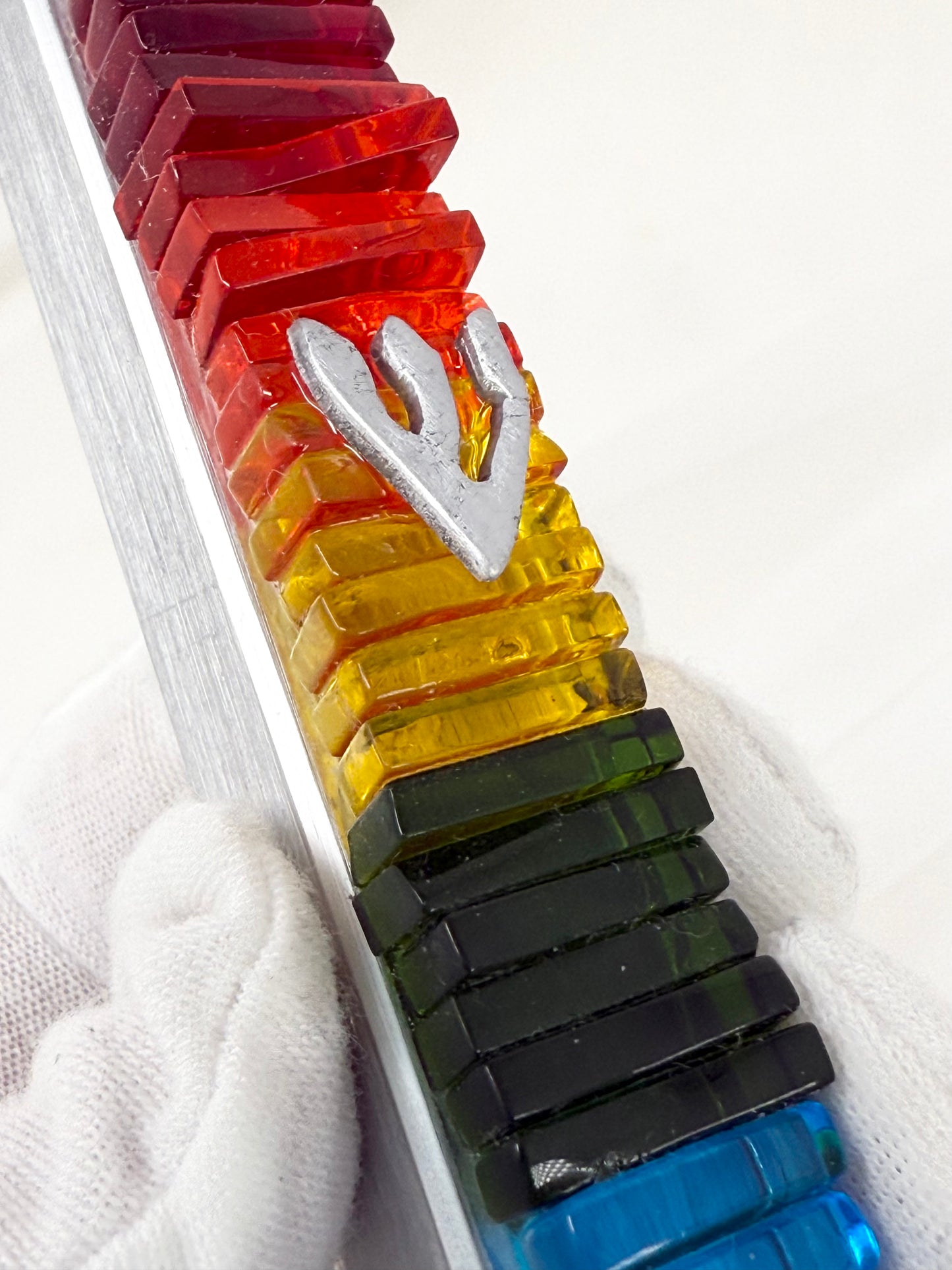 Rainbow Glass Mezuzah