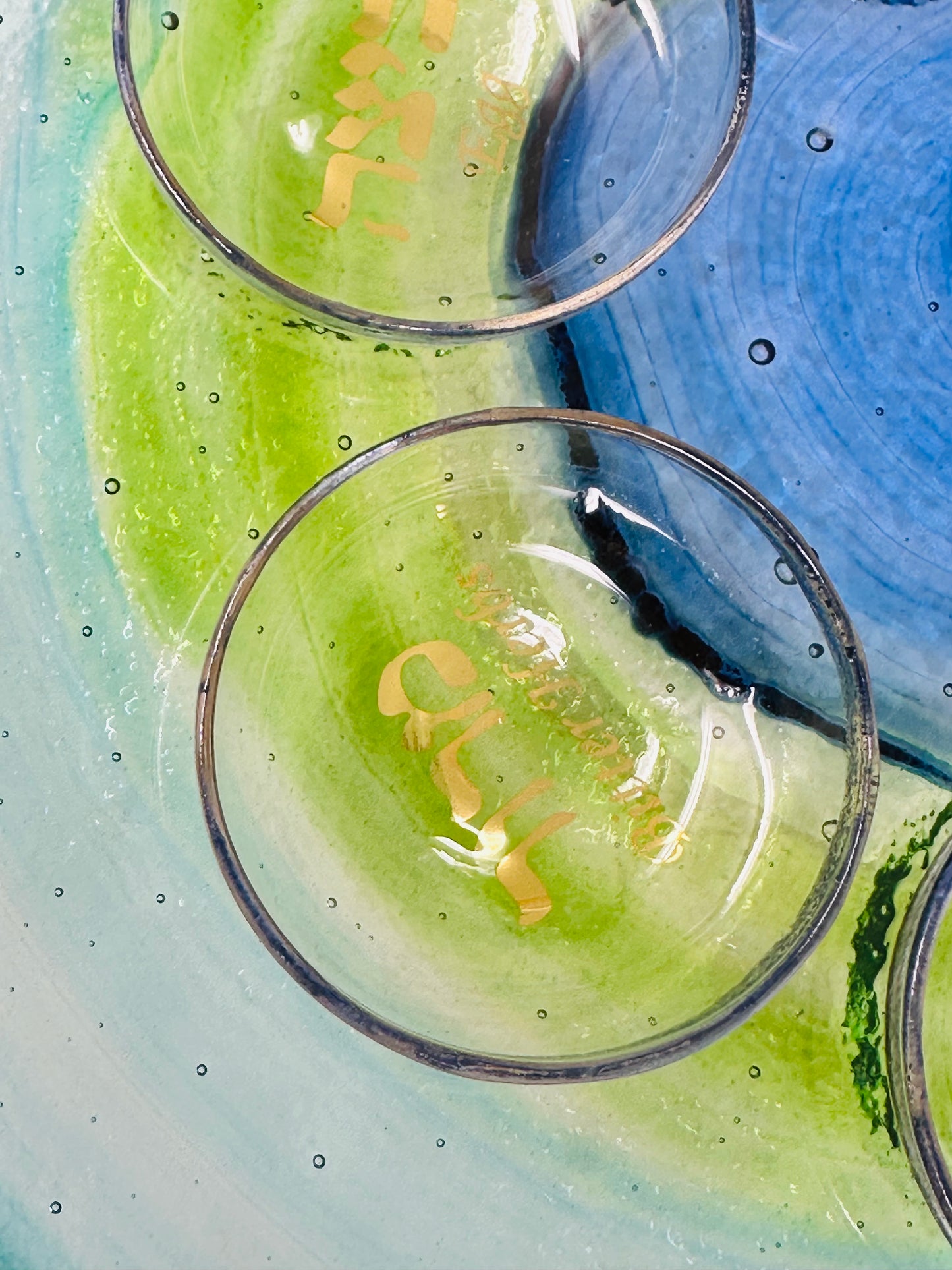 Seder Plate - Ocean colours - hand painted