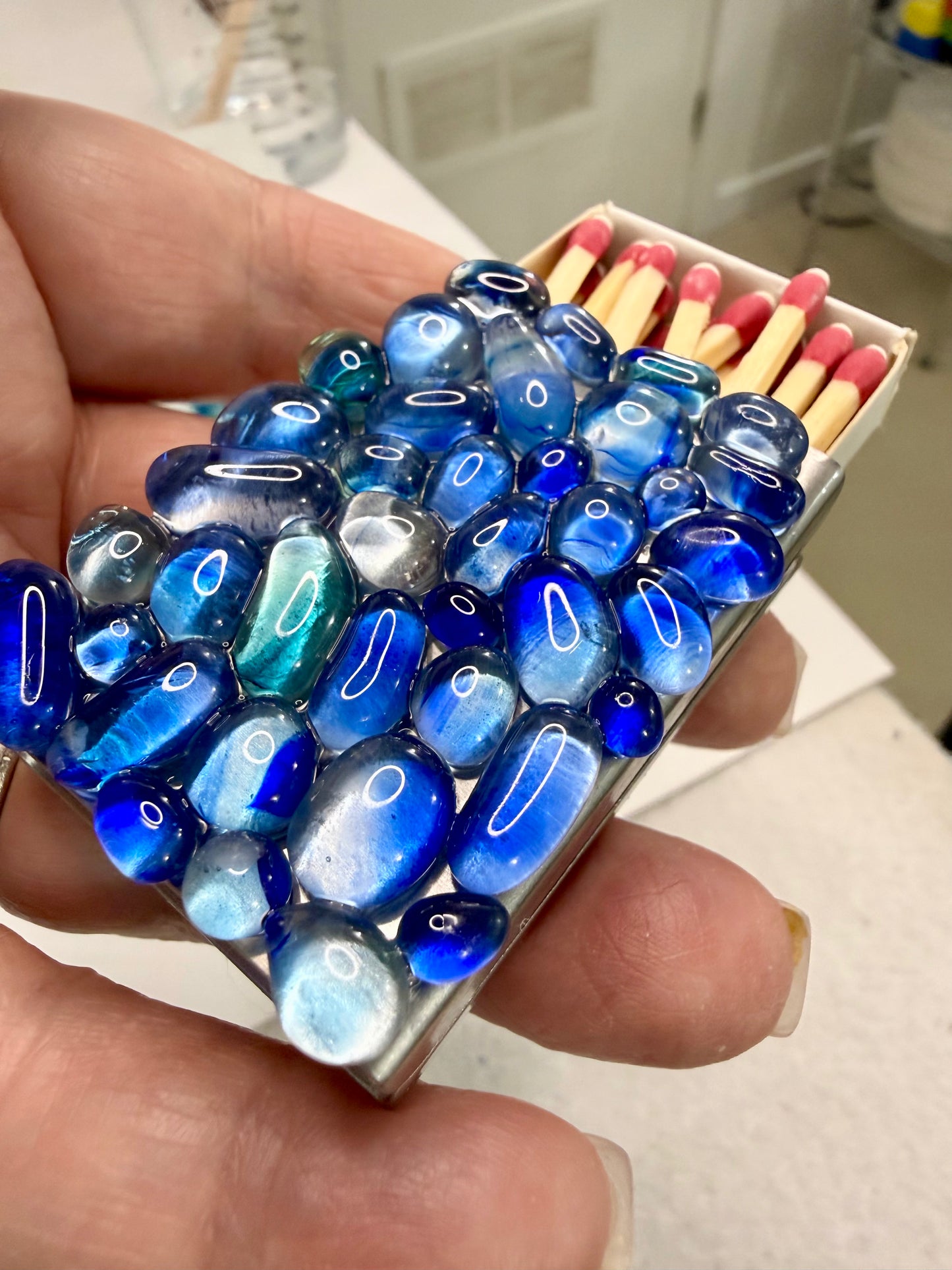 Wedding Shabbat Matchbox Cover – Made with Your Chuppah Glass Shards – Handcrafted Judaica