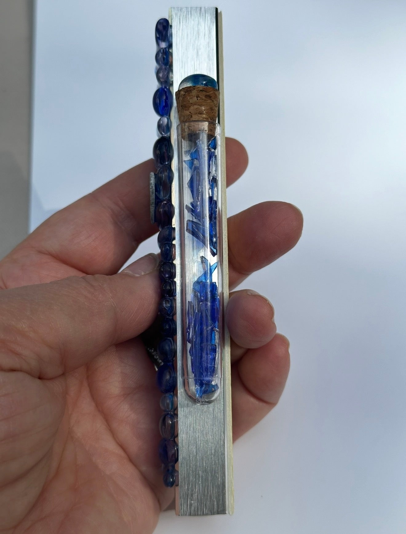 Your Chuppah Glass, Forever. Custom Mezuzah Cover + Shard Tube Keepsake