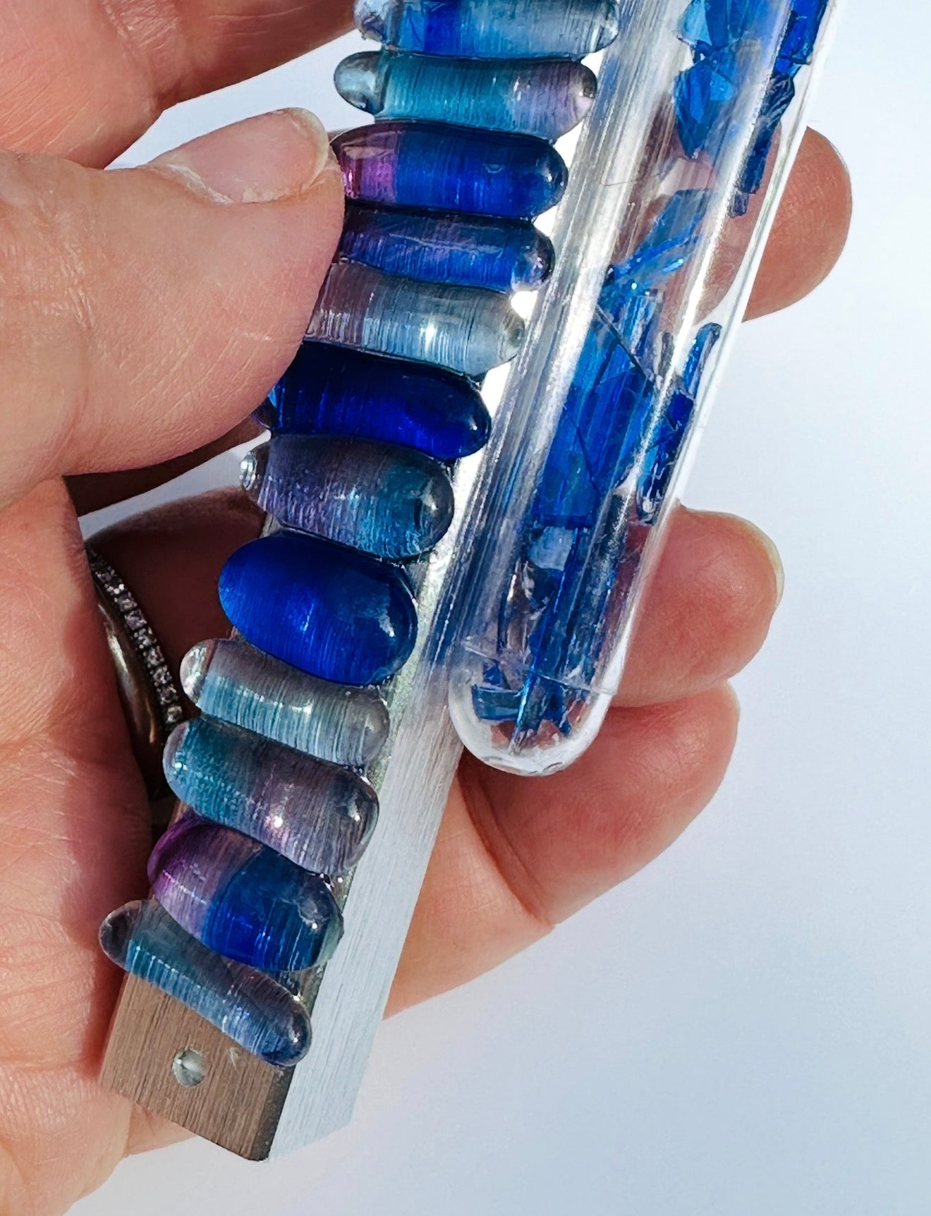 Your Chuppah Glass, Forever. Custom Mezuzah Cover + Shard Tube Keepsake