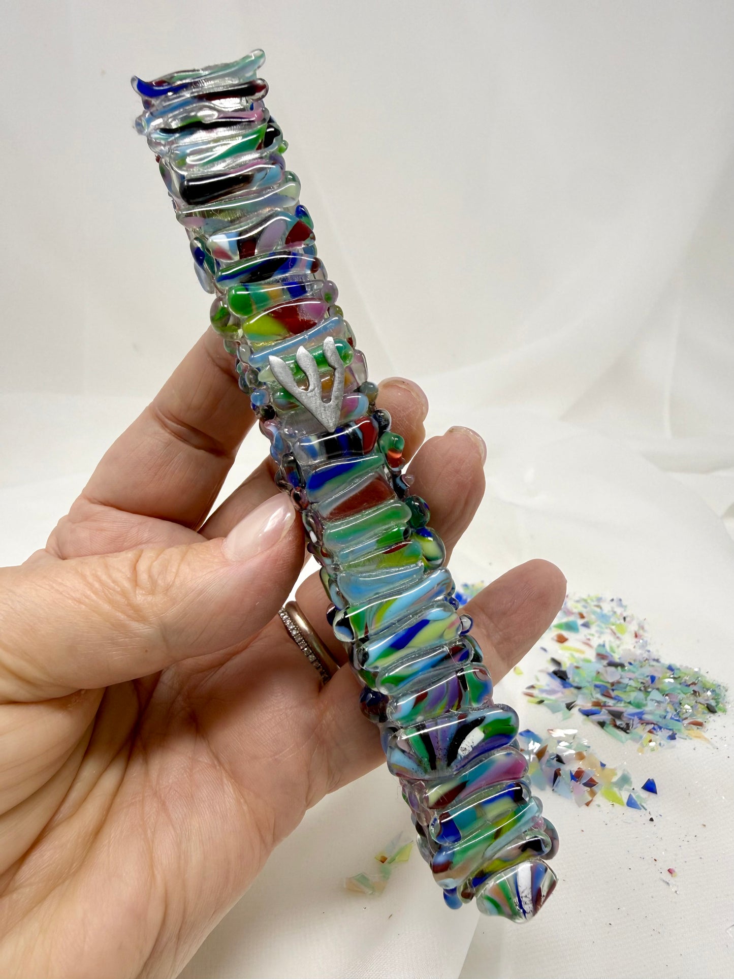 Wedding Glass Mezuzah — Deluxe Edition | Made with Your Jewish Wedding Glass Shards