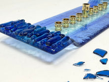Load image into Gallery viewer, Menorah - Personalized - Made with Chuppah Glass Shards from Your Jewish Wedding
