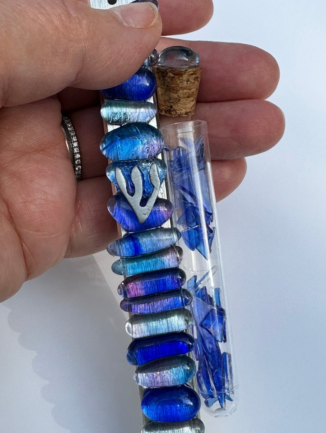 Your Chuppah Glass, Forever. Custom Mezuzah Cover + Shard Tube Keepsake