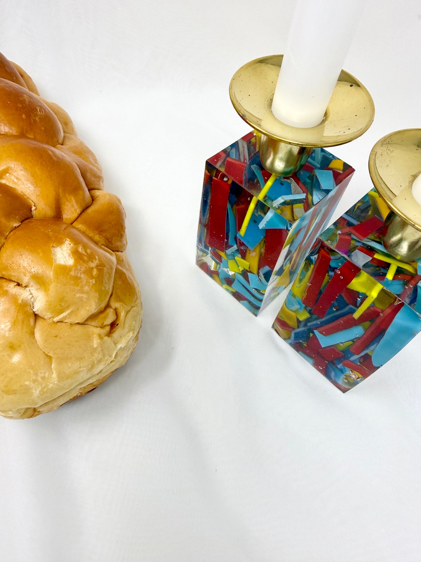 Fiesta Shabbat Candlesticks