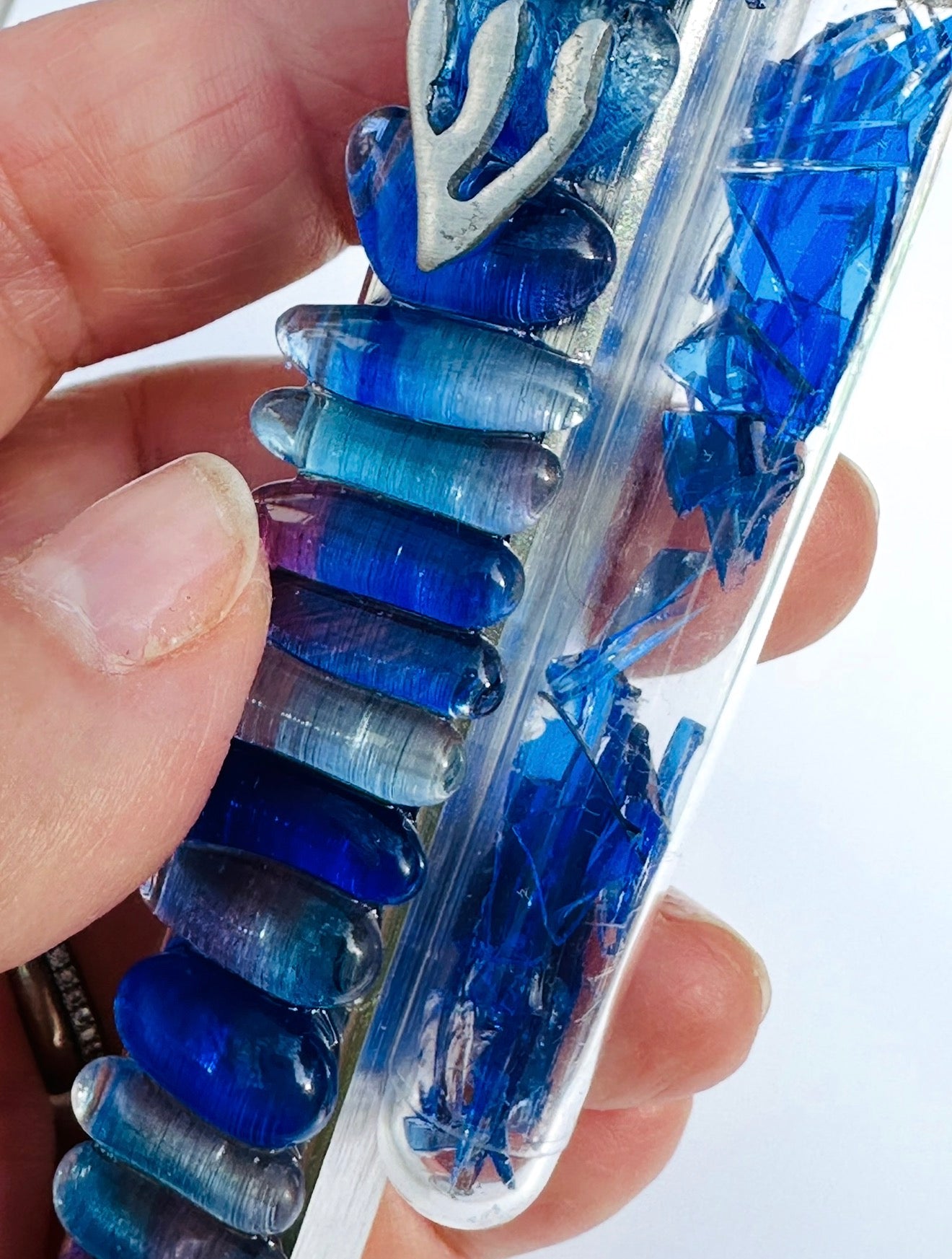 Your Chuppah Glass, Forever. Custom Mezuzah Cover + Shard Tube Keepsake