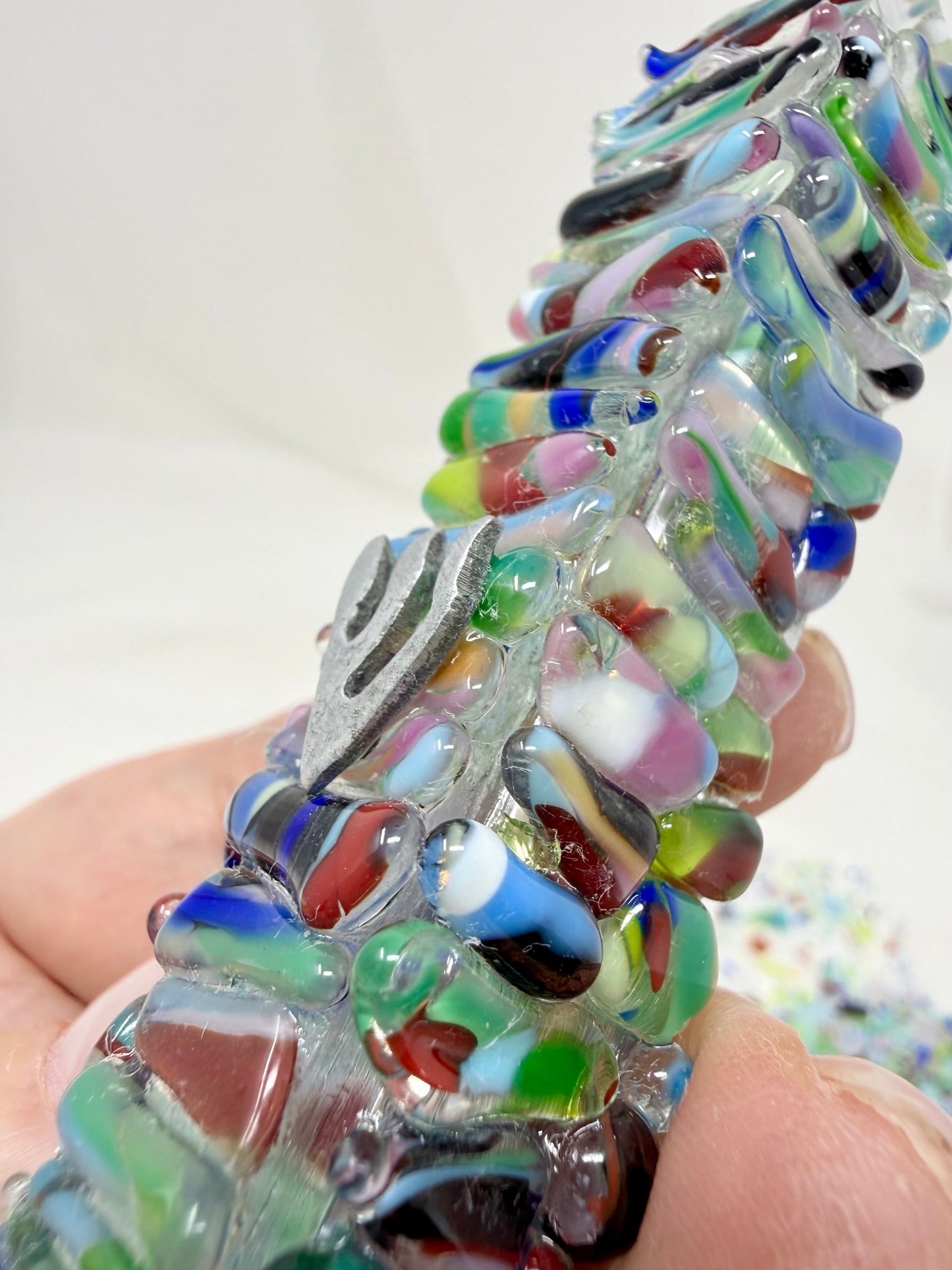 Wedding Glass Mezuzah — Deluxe Edition | Made with Your Jewish Wedding Glass Shards