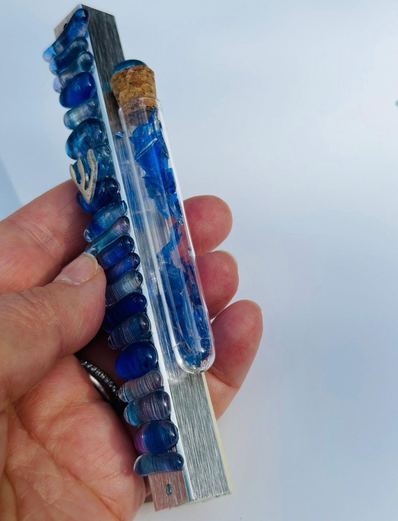 Your Chuppah Glass, Forever. Custom Mezuzah Cover + Shard Tube Keepsake