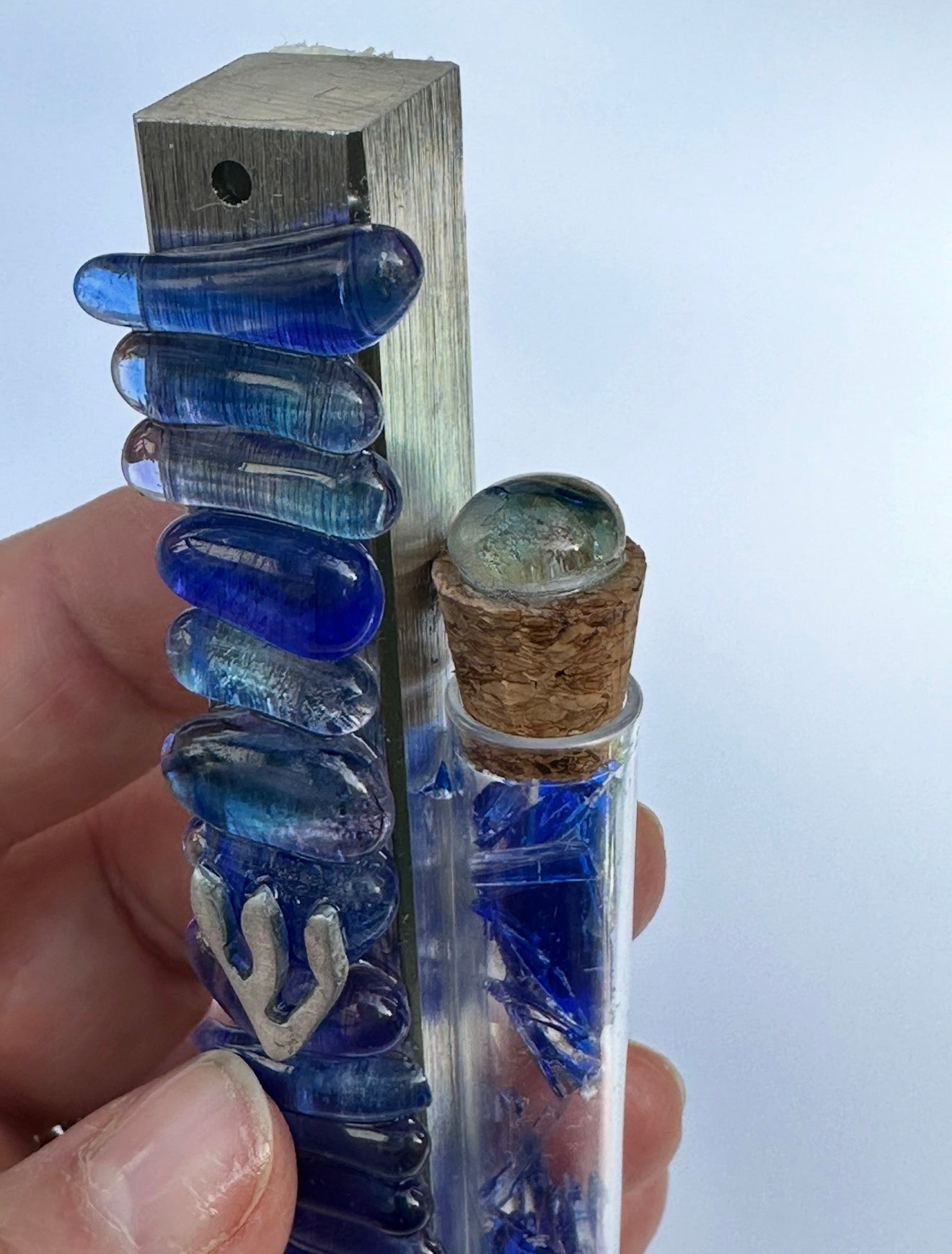 Your Chuppah Glass, Forever. Custom Mezuzah Cover + Shard Tube Keepsake