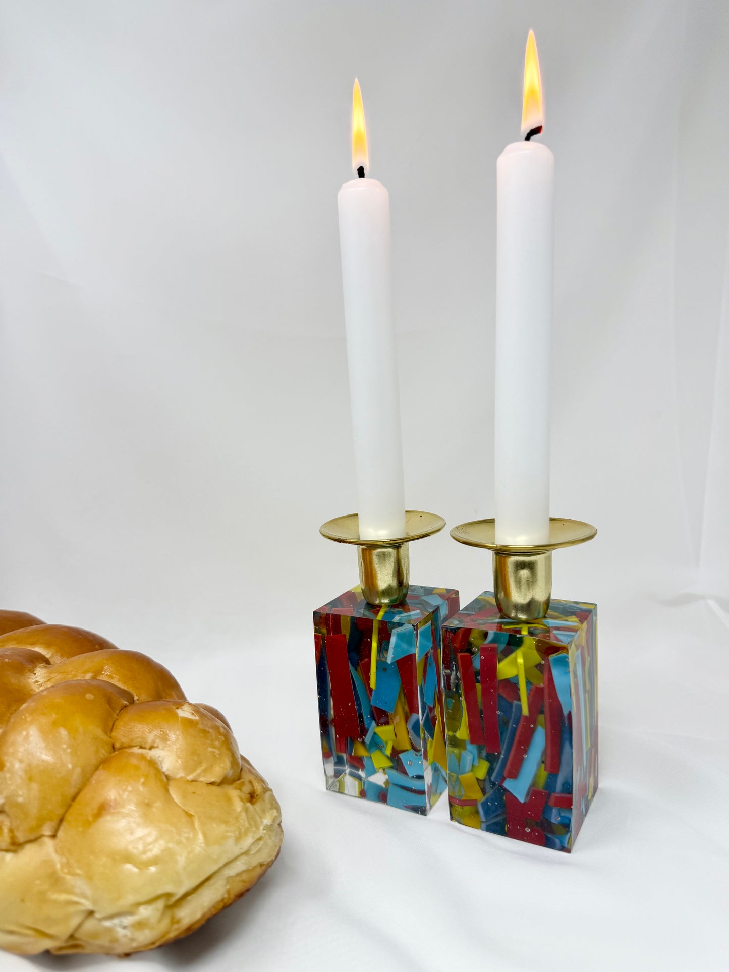 Fiesta Shabbat Candlesticks