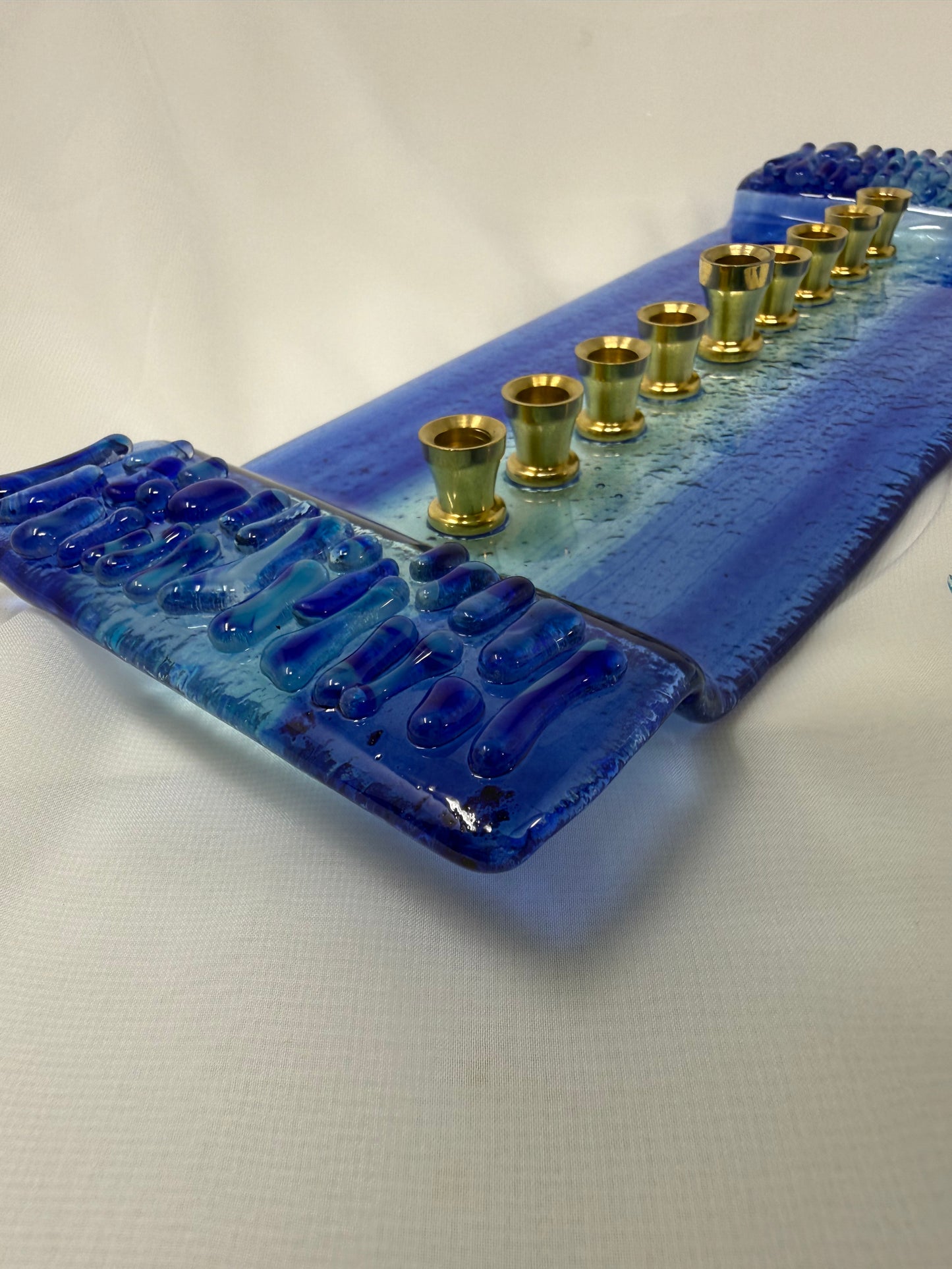 Menorah - Personalized - Made with Chuppah Glass Shards from Your Jewish Wedding