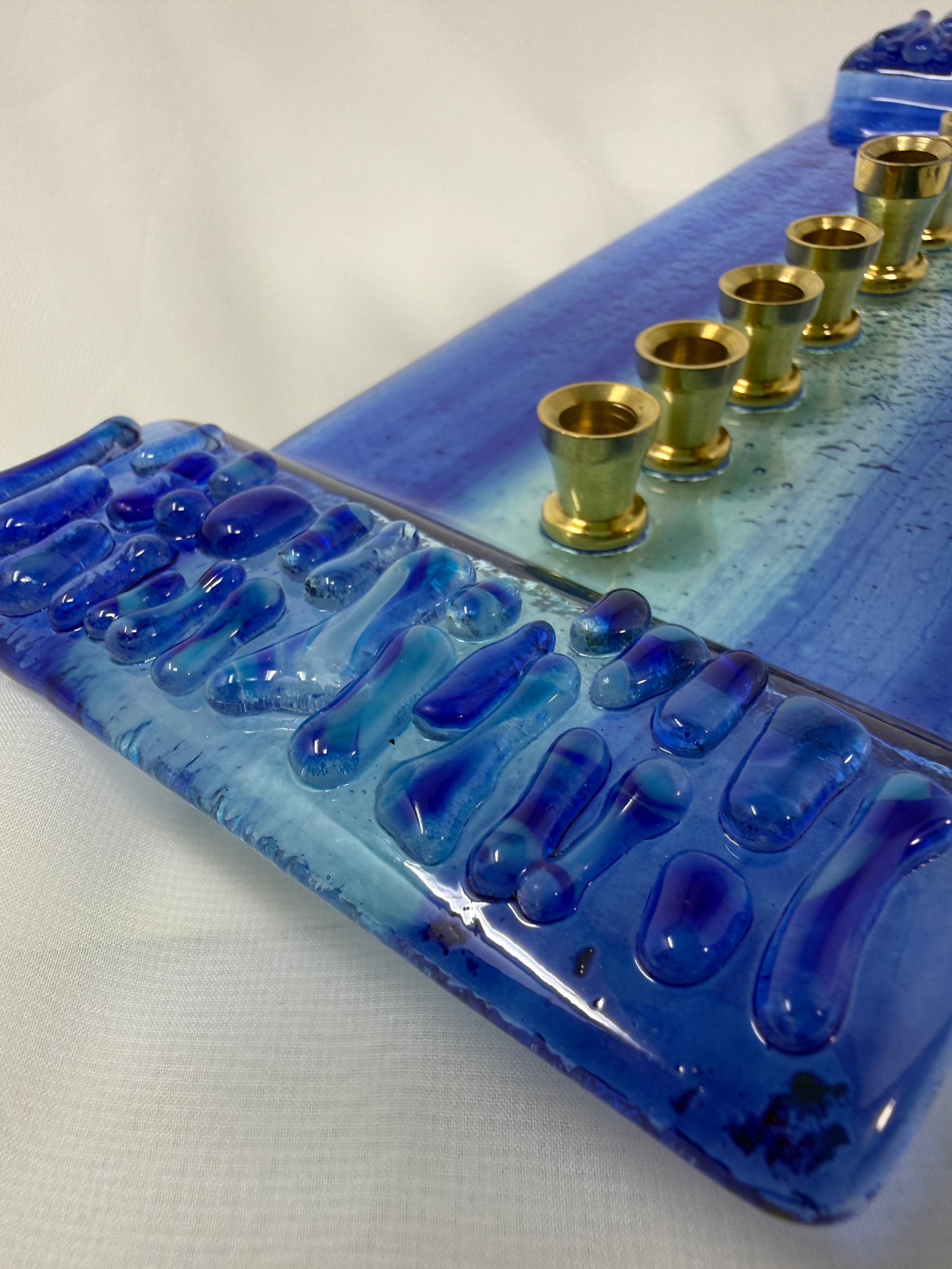Menorah - Personalized - Made with Chuppah Glass Shards from Your Jewish Wedding