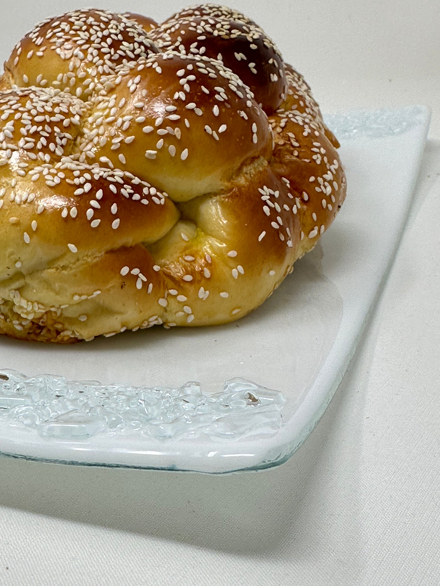 White Challah Platter