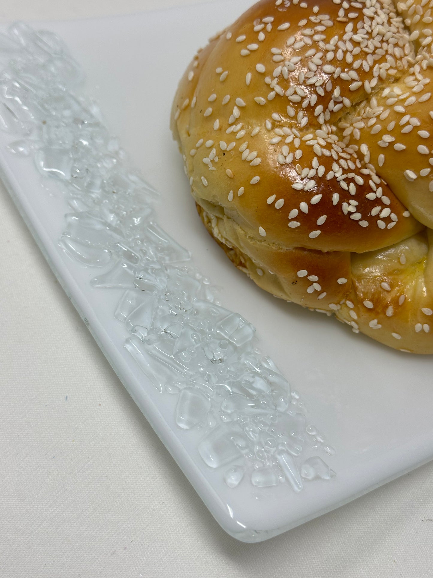 White Challah Platter