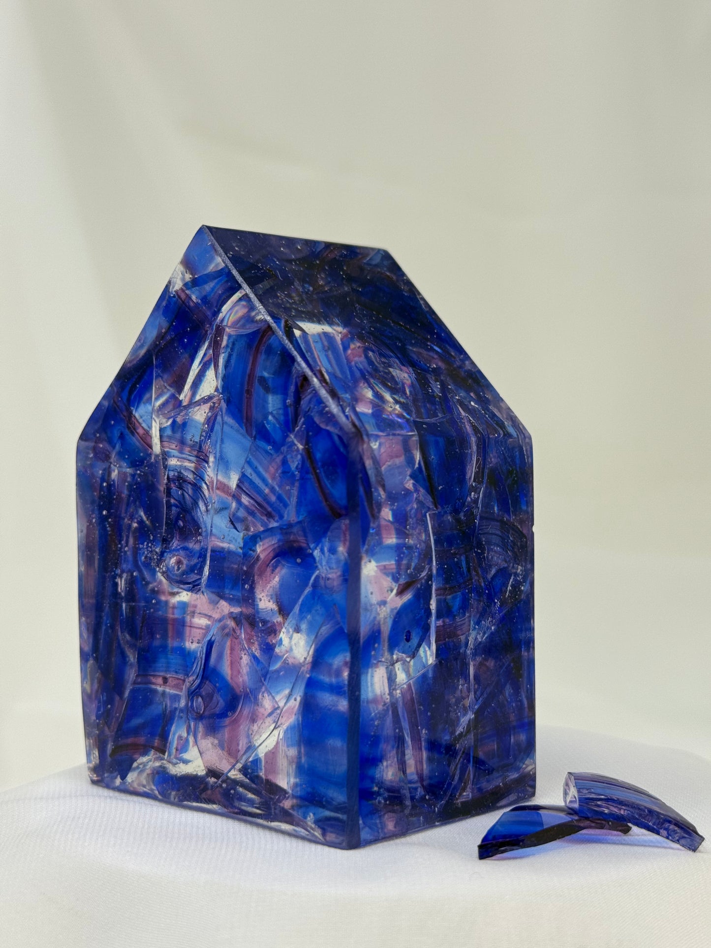 Bayit - Home - Resin sculpture made with your Chuppah glass shards