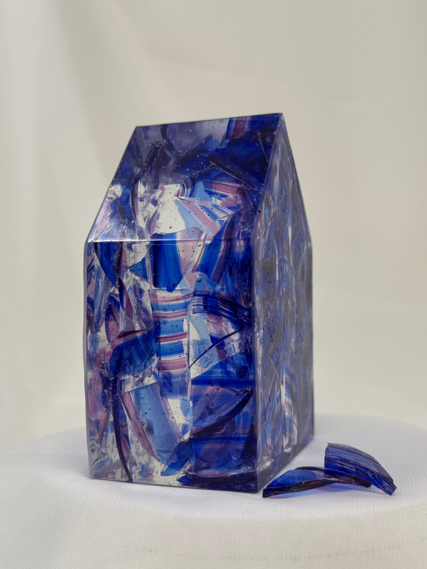 Bayit - Home - Resin sculpture made with your Chuppah glass shards